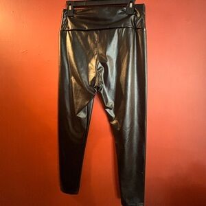 Black Faux Leather Leggings